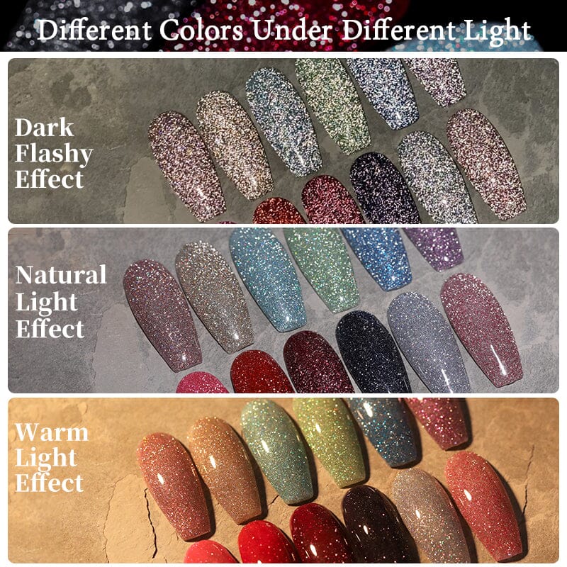 Glitter Reflective Gel UR-123 7.5ml - Image 9