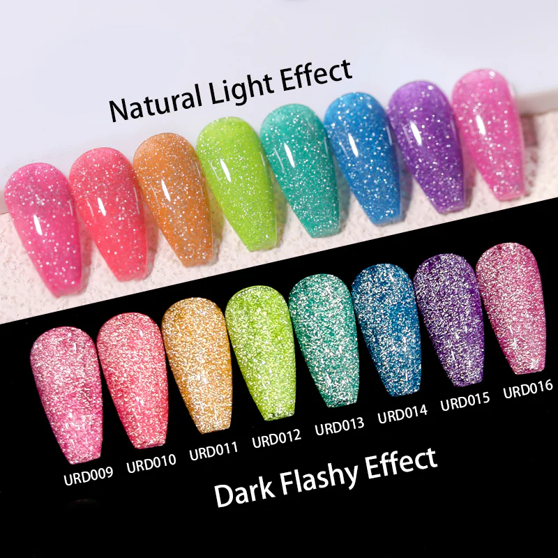 Glitter Reflective Gel URD009 15ml - Image 5