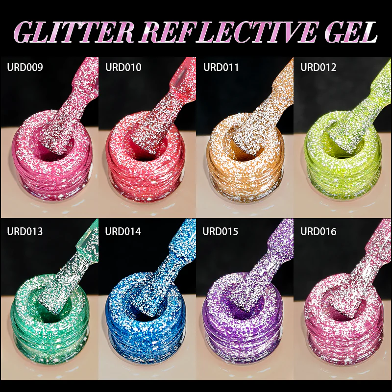 Glitter Reflective Gel URD009 15ml - Image 6