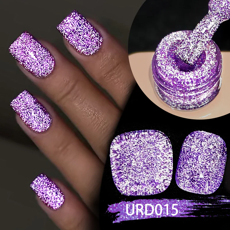 Glitter Reflective Gel URD009 15ml - Image 7