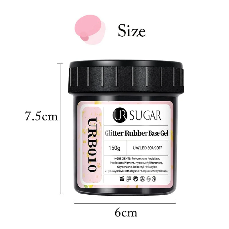 Glitter Rubber Base Gel 150g - Image 7