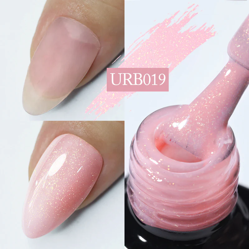 Glitter Rubber Base Gel URB019 7ml - Image 2