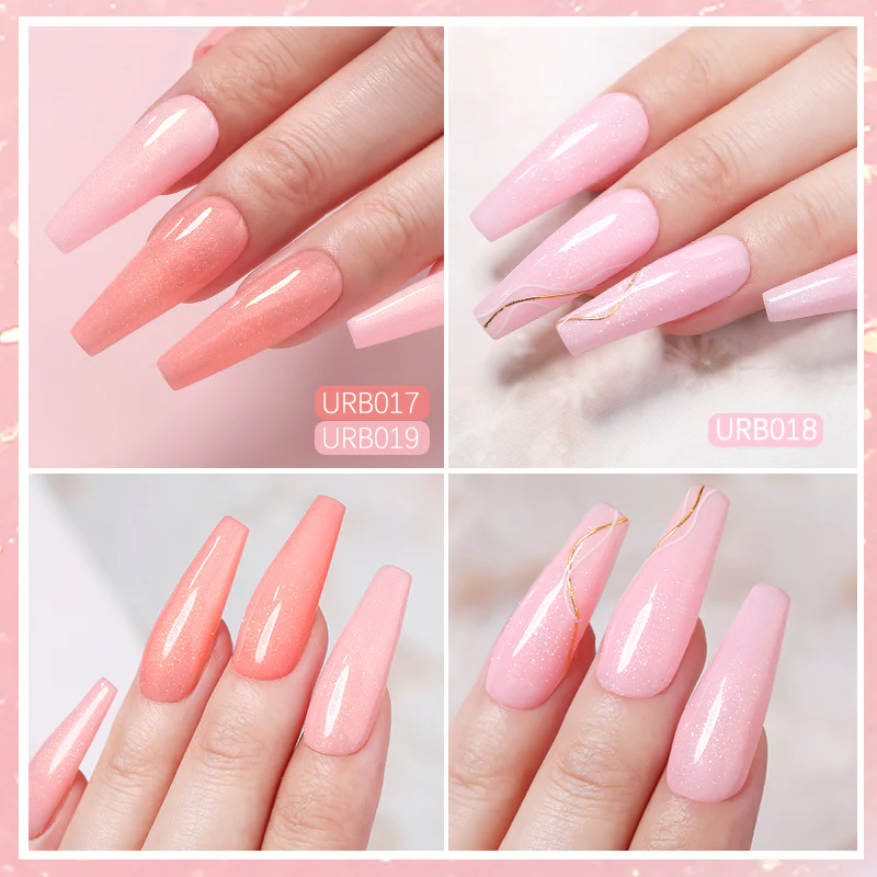 Glitter Rubber Base Gel URB020 7ml - Image 6
