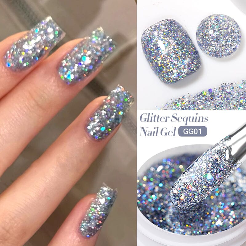 Glitter Sequins Nail Gel 7ml - Image 12