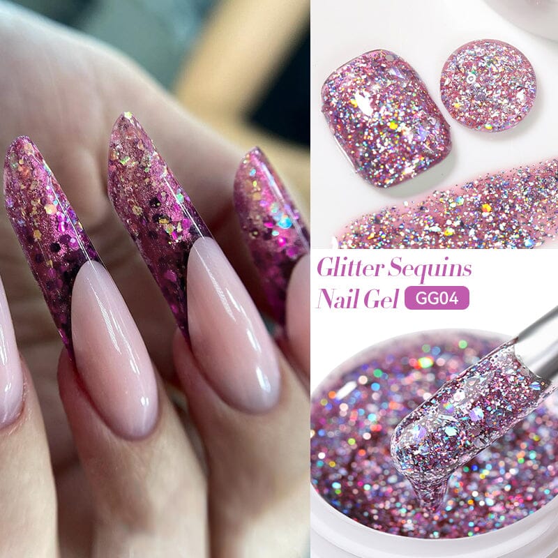 Glitter Sequins Nail Gel 7ml - Image 15
