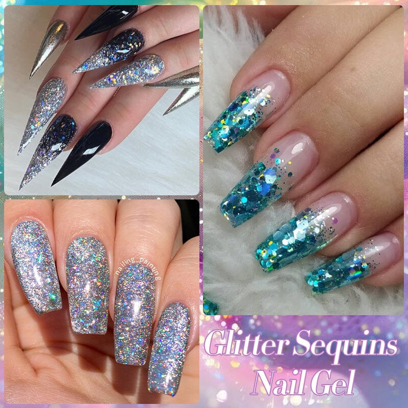Glitter Sequins Nail Gel 7ml - Image 6