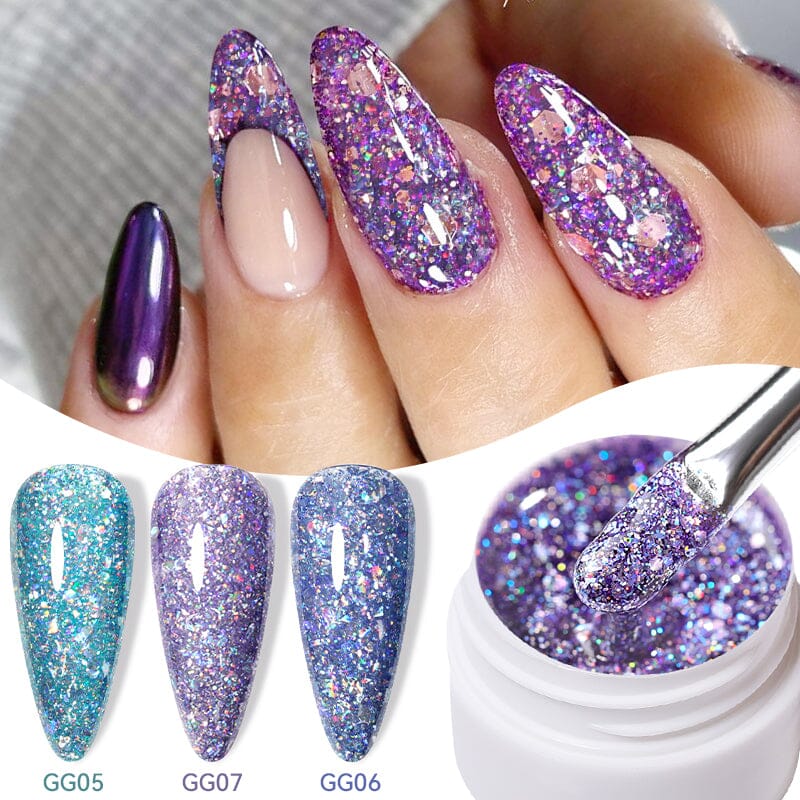 Glitter Sequins Nail Gel 7ml - Image 8