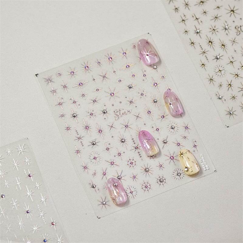 Glitter Starlight Rhinestones 3D Nail Stickers - Image 15