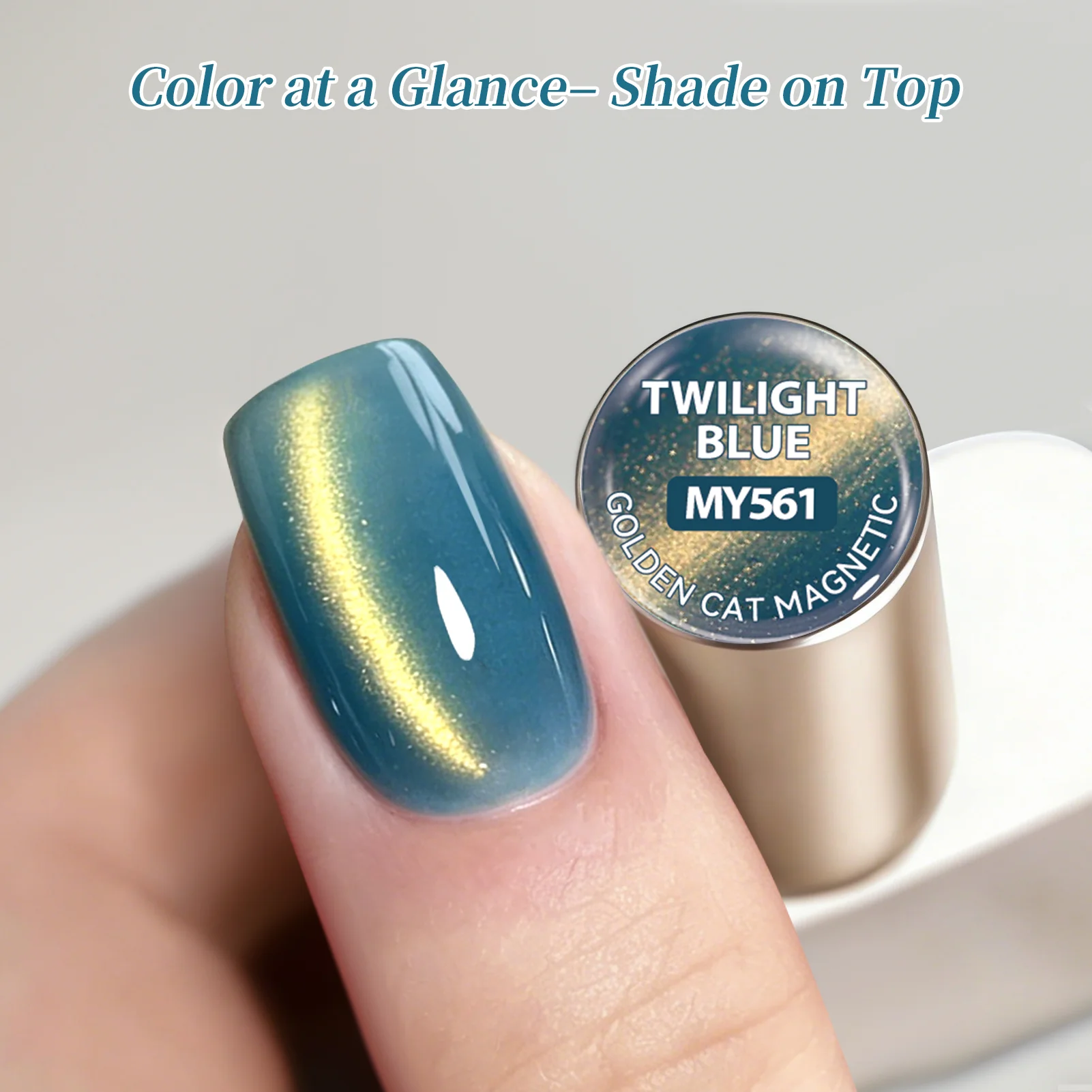 Golden Cat Magnetic Gel MY561 Twilight Blue 15ml - Image 5