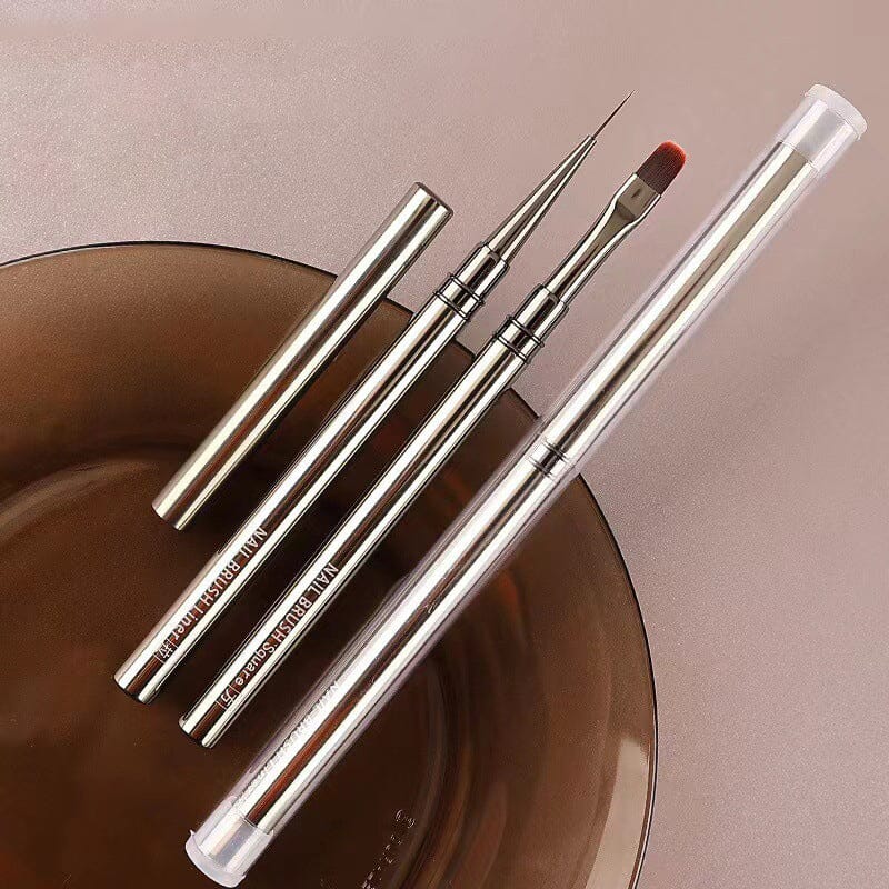 Gray Metal Handle Nail Brush - Image 3