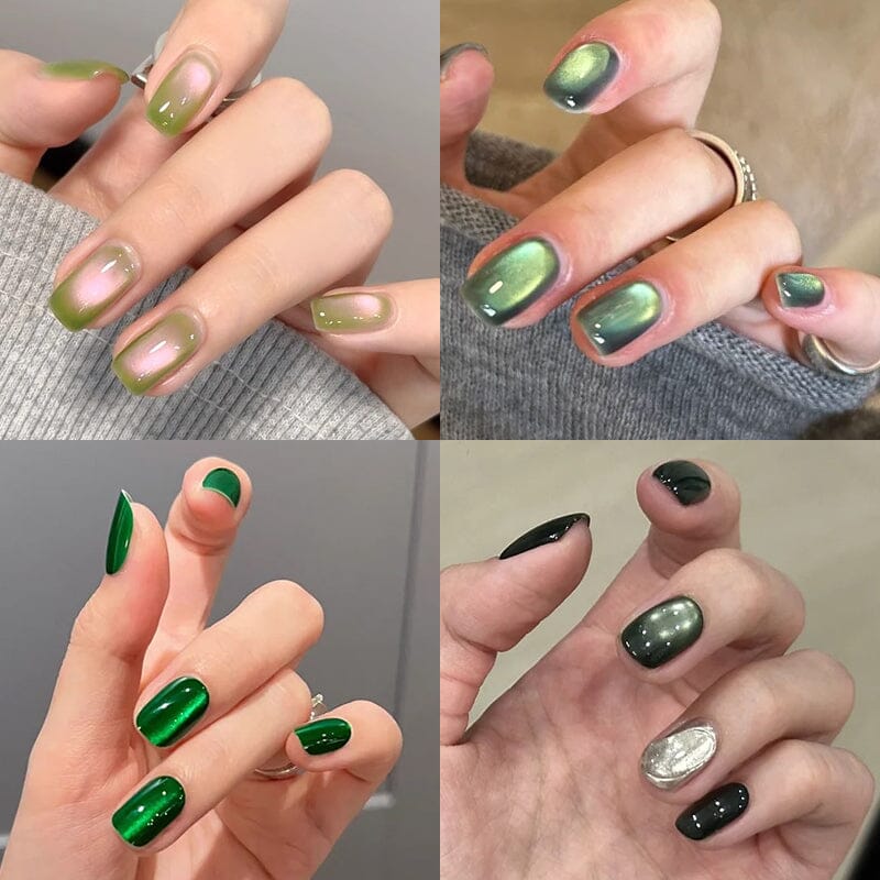 Green Collection Cat Magnetic Gel Polish 10ml - Image 2