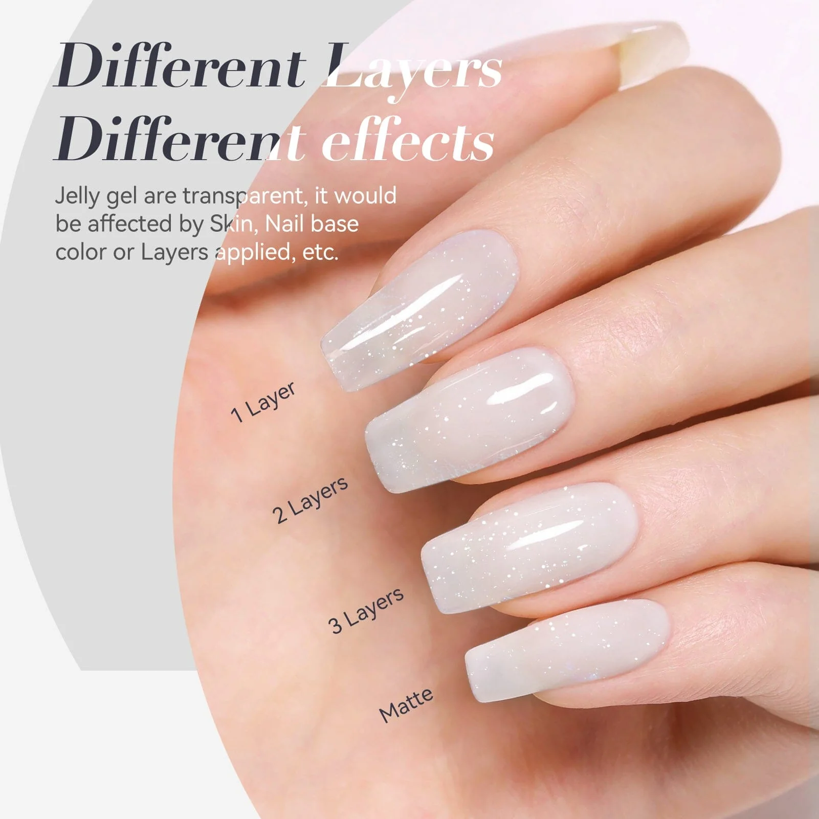 Jelly Gel Polish TS06 Lumina Frost 15ml - Image 2