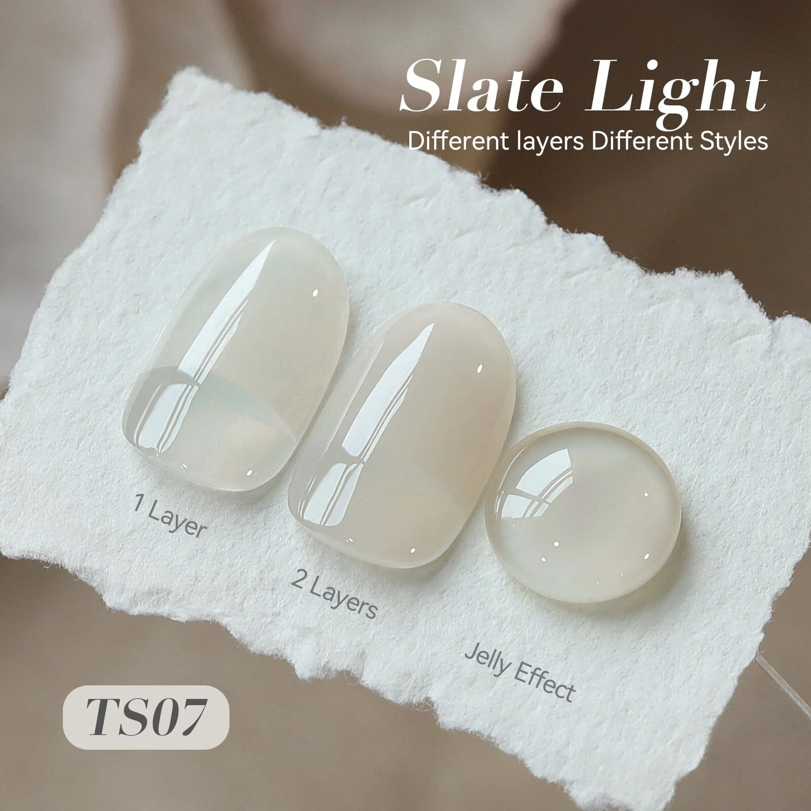 Jelly Gel Polish TS07 Slate Light 15ml - Image 4