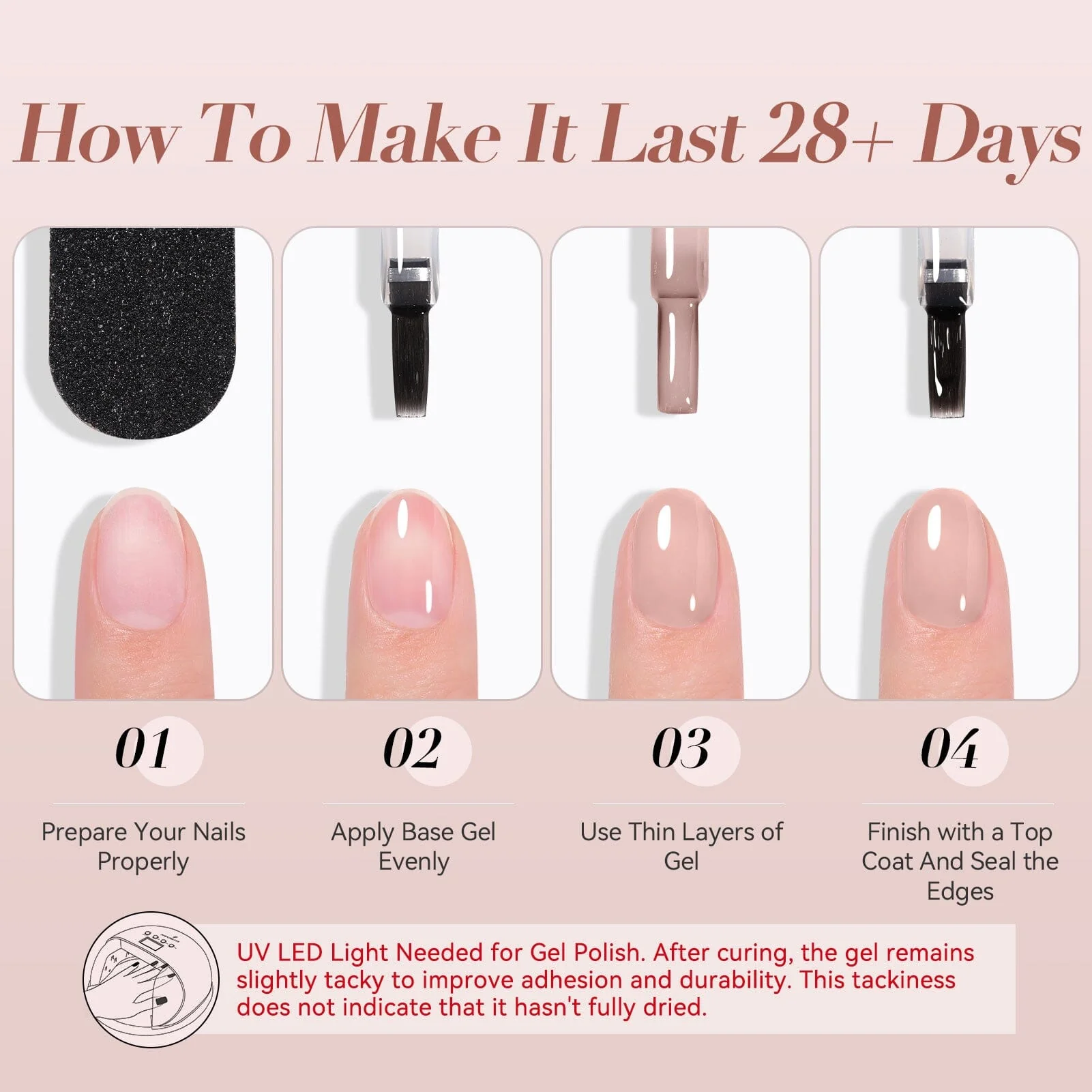 Jelly Gel Polish TS09 Muted Blush 15ml - Image 5