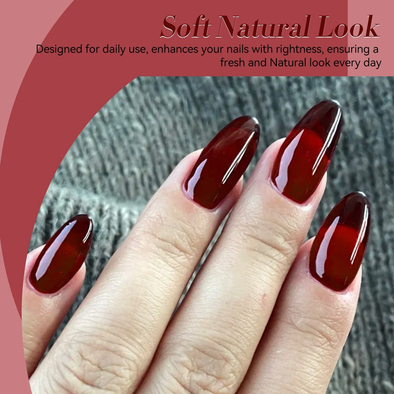 Jelly Gel Polish TS24 Scarlet Heat 15ml - Image 4