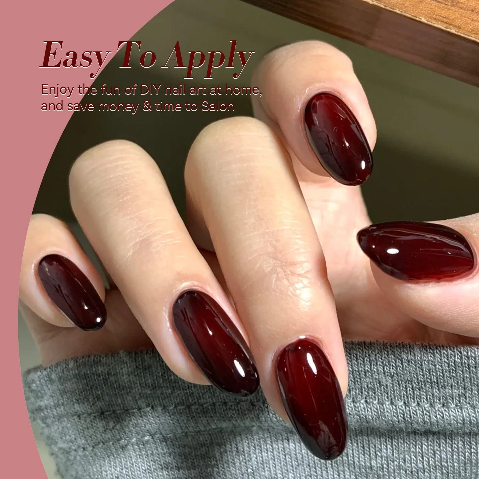 Jelly Gel Polish TS24 Scarlet Heat 15ml - Image 5