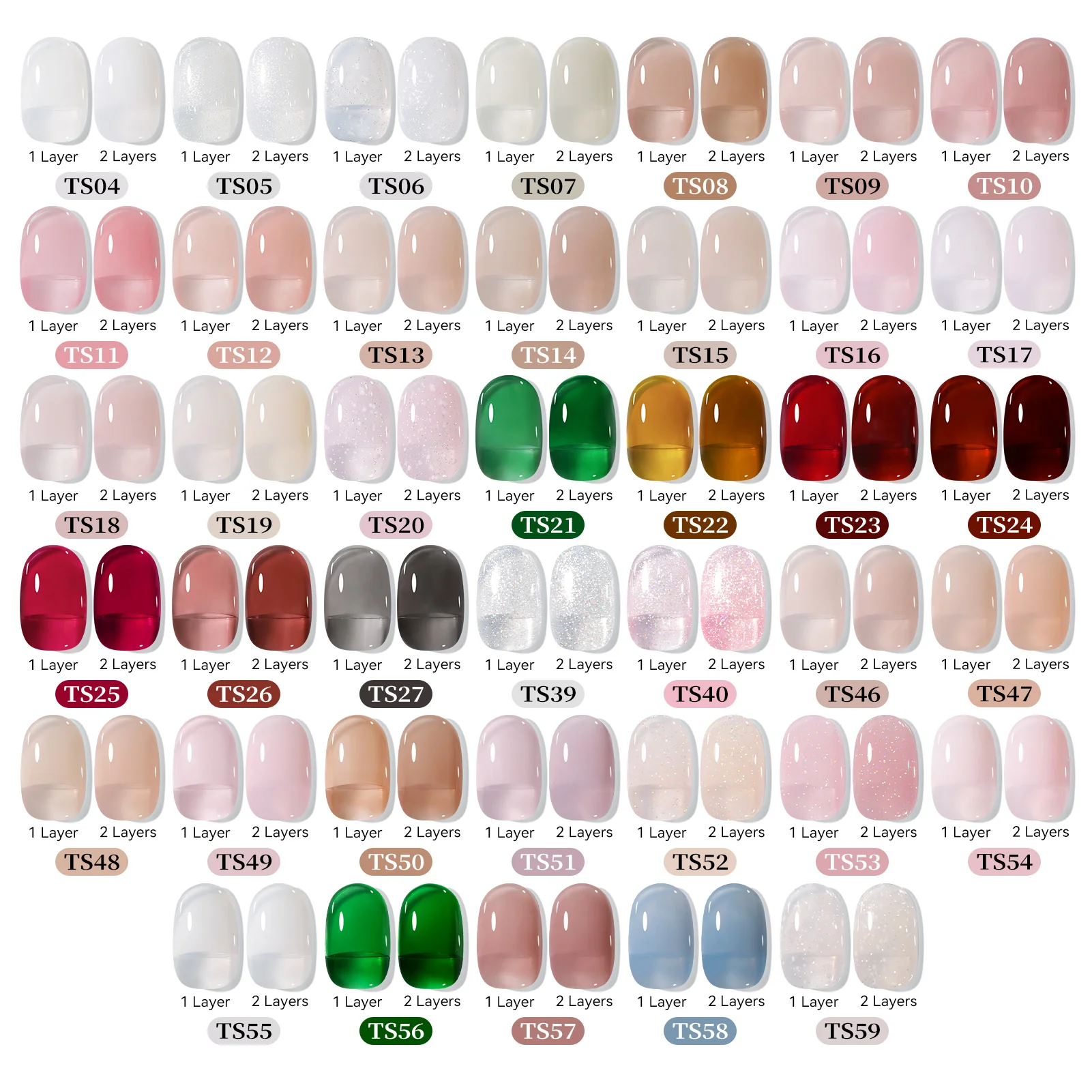 Jelly Gel Polish TS39~TS59 15ml - Image 5