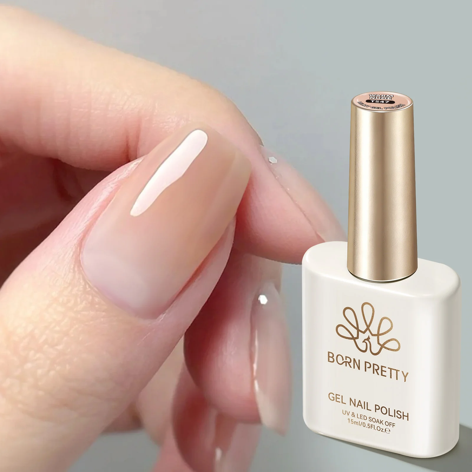 Jelly Gel TS47 Warm Nude 15ml - Image 6