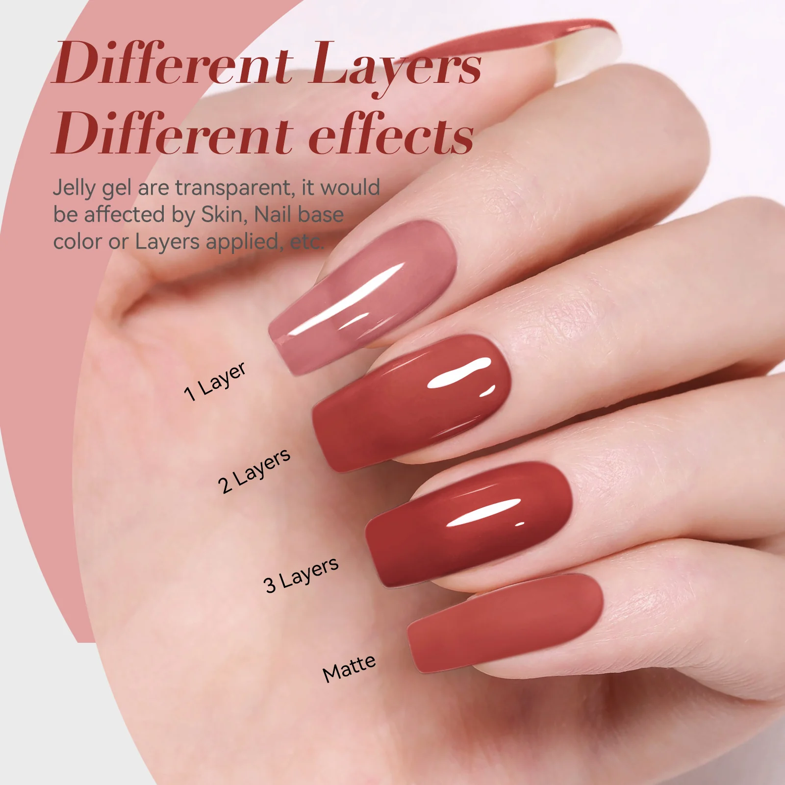 Jelly Gel TS70 Burnt tomato 15ml - Image 5