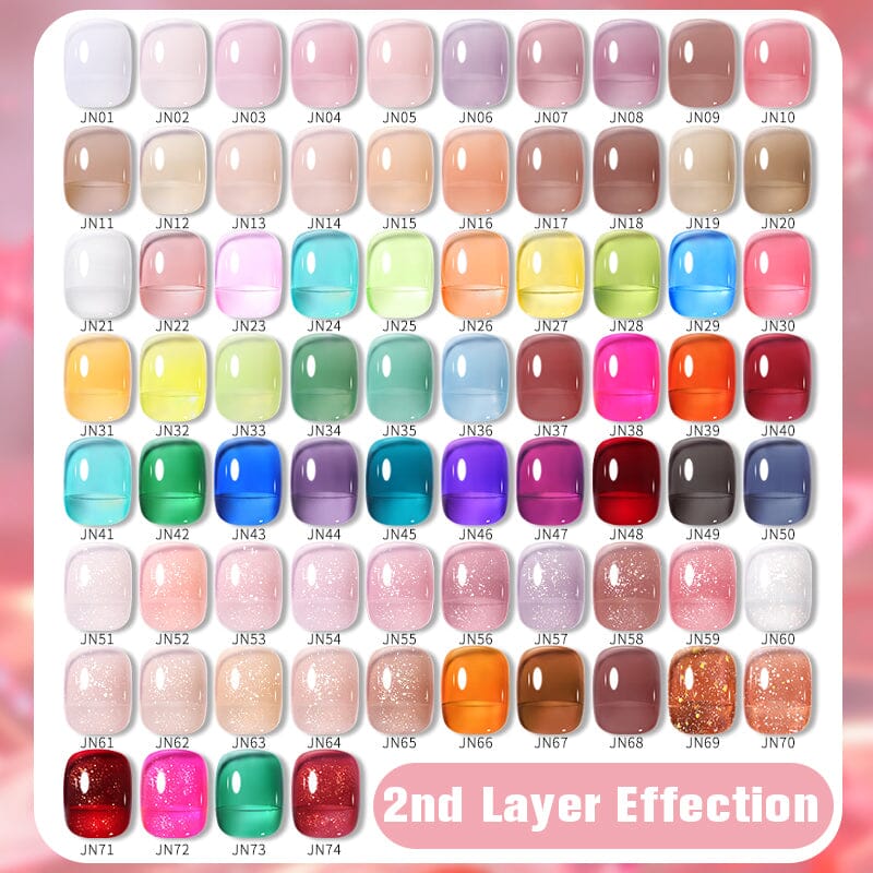 Jelly Nude Gel Polish 10ml (JN01-JN50) - Image 8