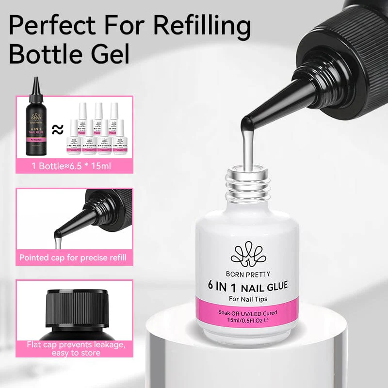 6 in 1 Nail Glue Gel 100g - Image 10