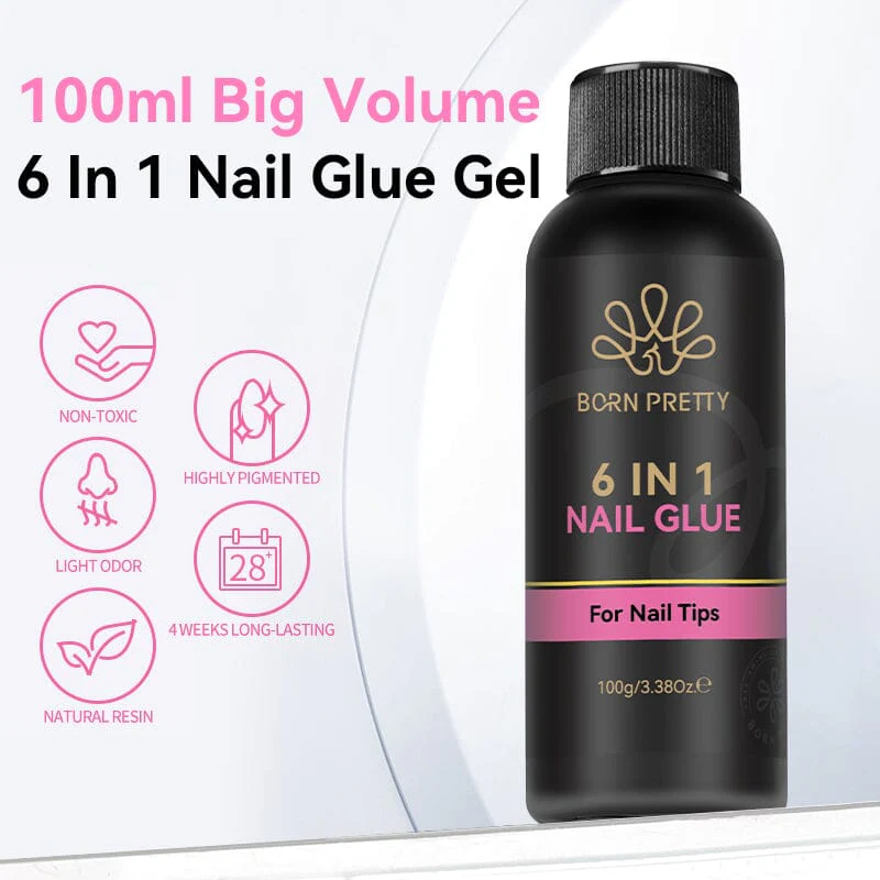 6 in 1 Nail Glue Gel 100g - Image 6