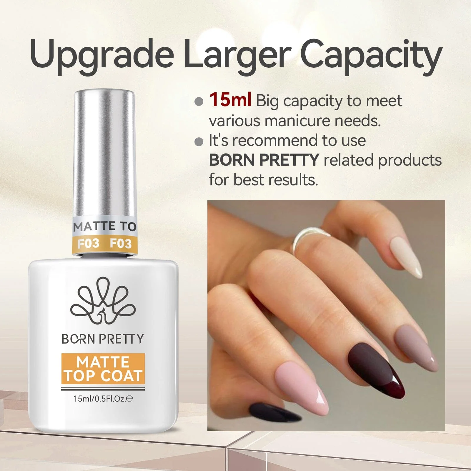 Matte Top Coat 15ml - Image 10