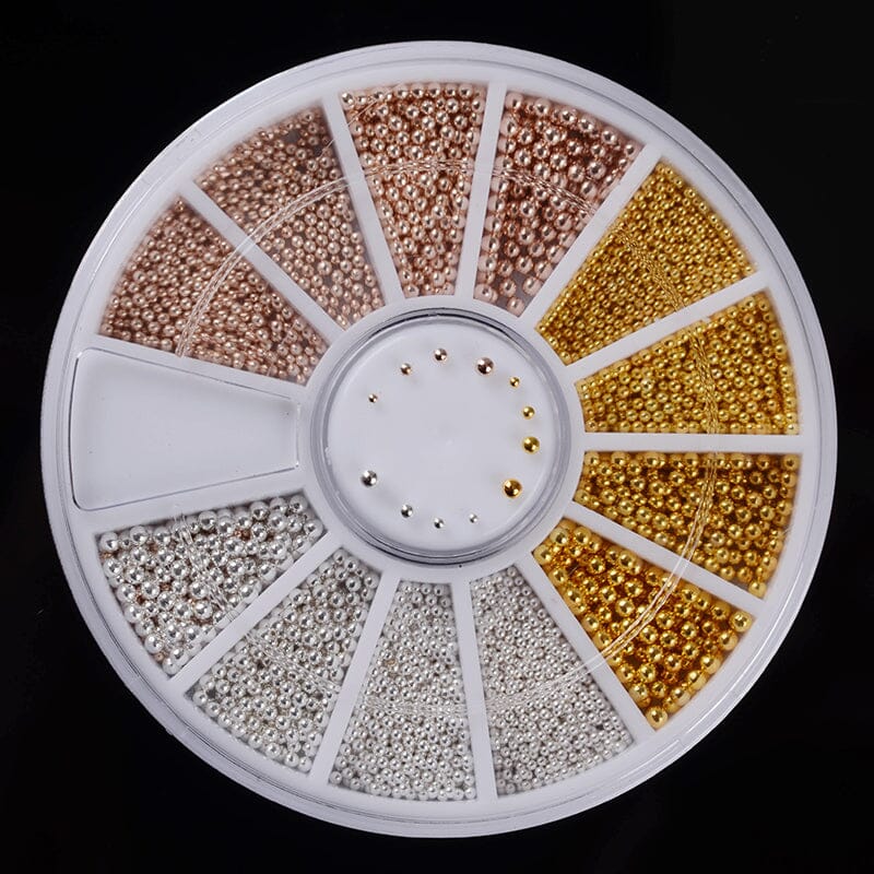 Metal Ball Nail Decoration in Wheel - Image 5