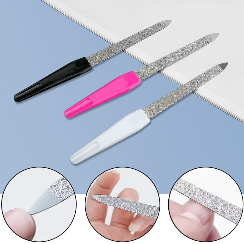 Metal Nail File Pink 15.4cm - Image 6