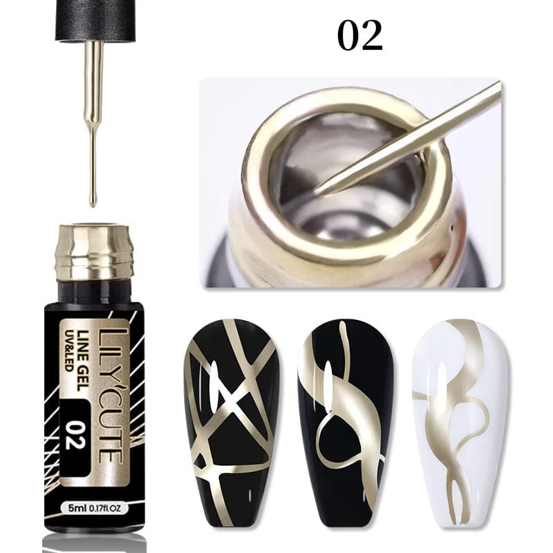 Metallic Line Nail Gel 5ml - Image 15