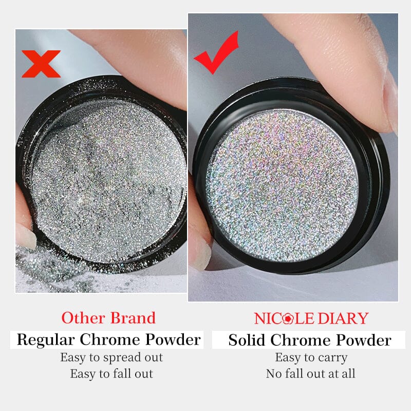 Metallic Mirror Effect Solid Chrome Nail Powder - Image 14