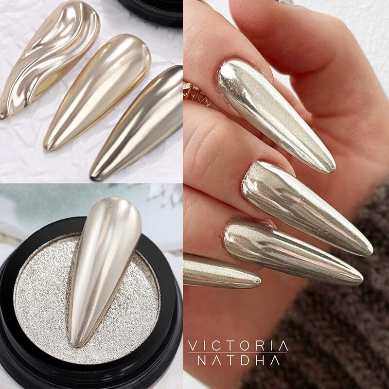 Metallic Mirror Effect Solid Chrome Nail Powder - Image 17