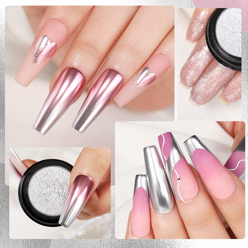 Metallic Mirror Effect Solid Chrome Nail Powder - Image 9