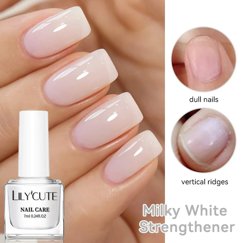 Milky White Nail Strengthener 7ml - Image 4