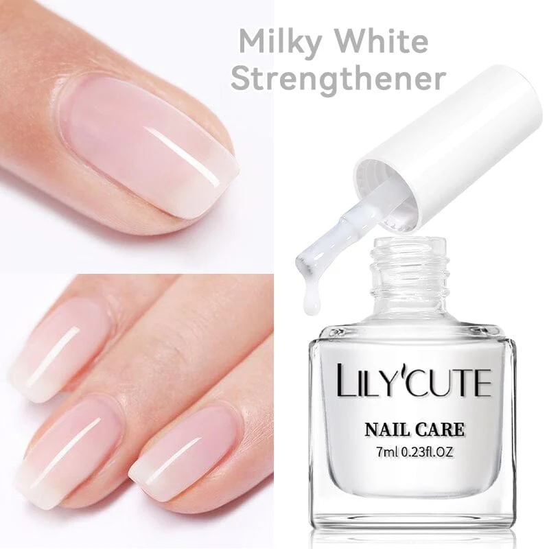 Milky White Nail Strengthener 7ml - Image 8