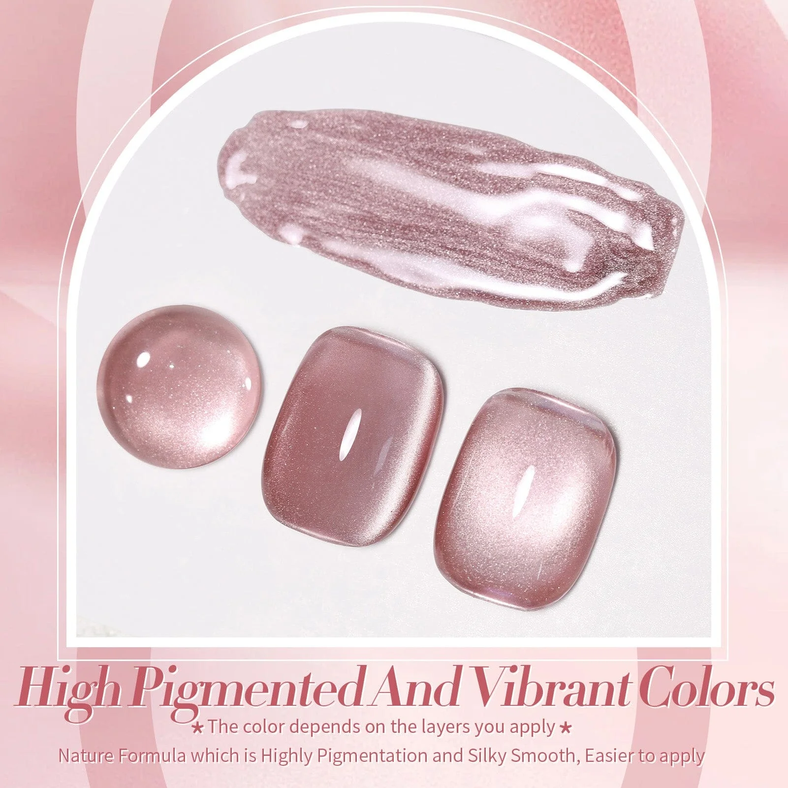 Moonlight Cat Magnetic Gel MY125 Dried Rose 15ml - Image 5
