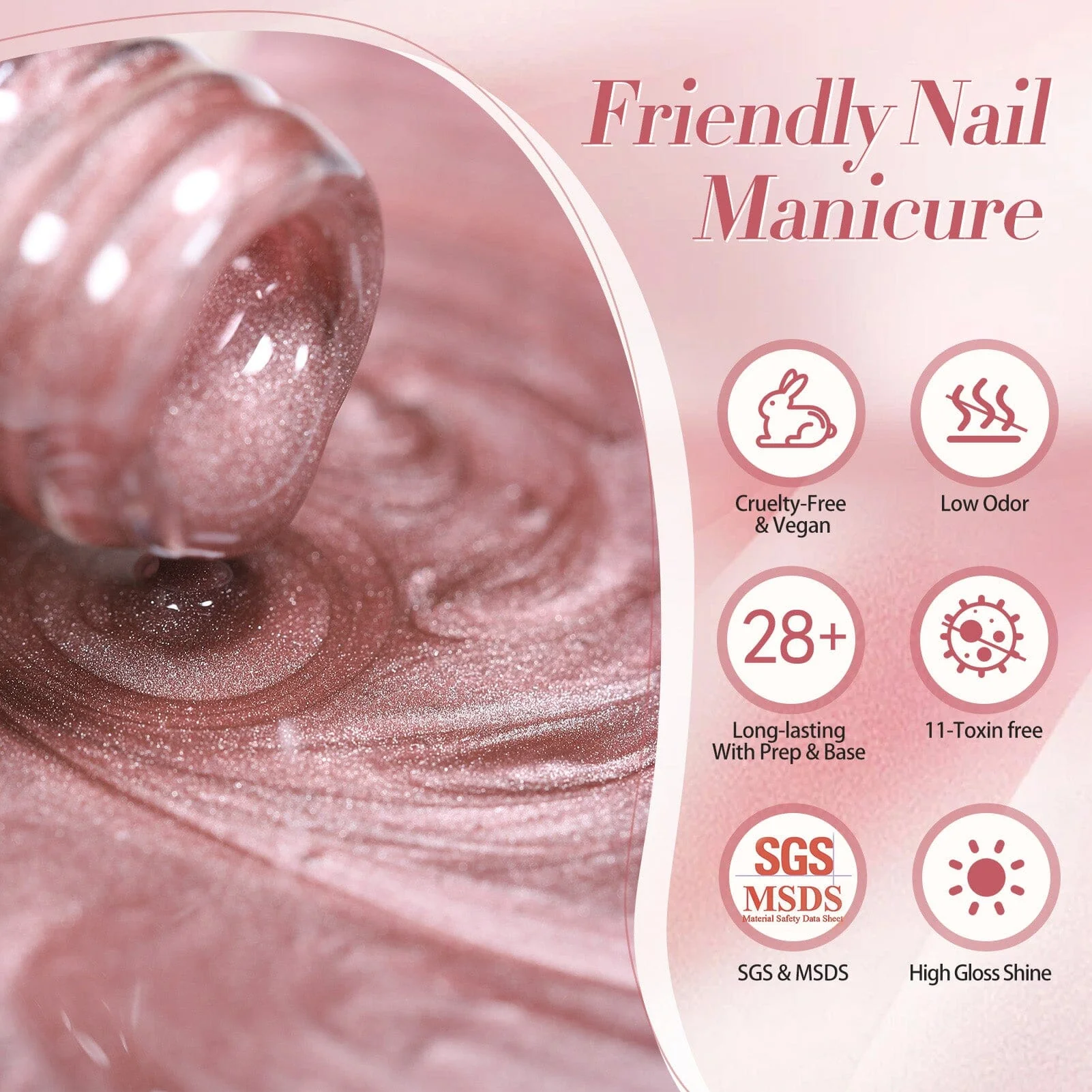 Moonlight Cat Magnetic Gel MY125 Dried Rose 15ml - Image 6