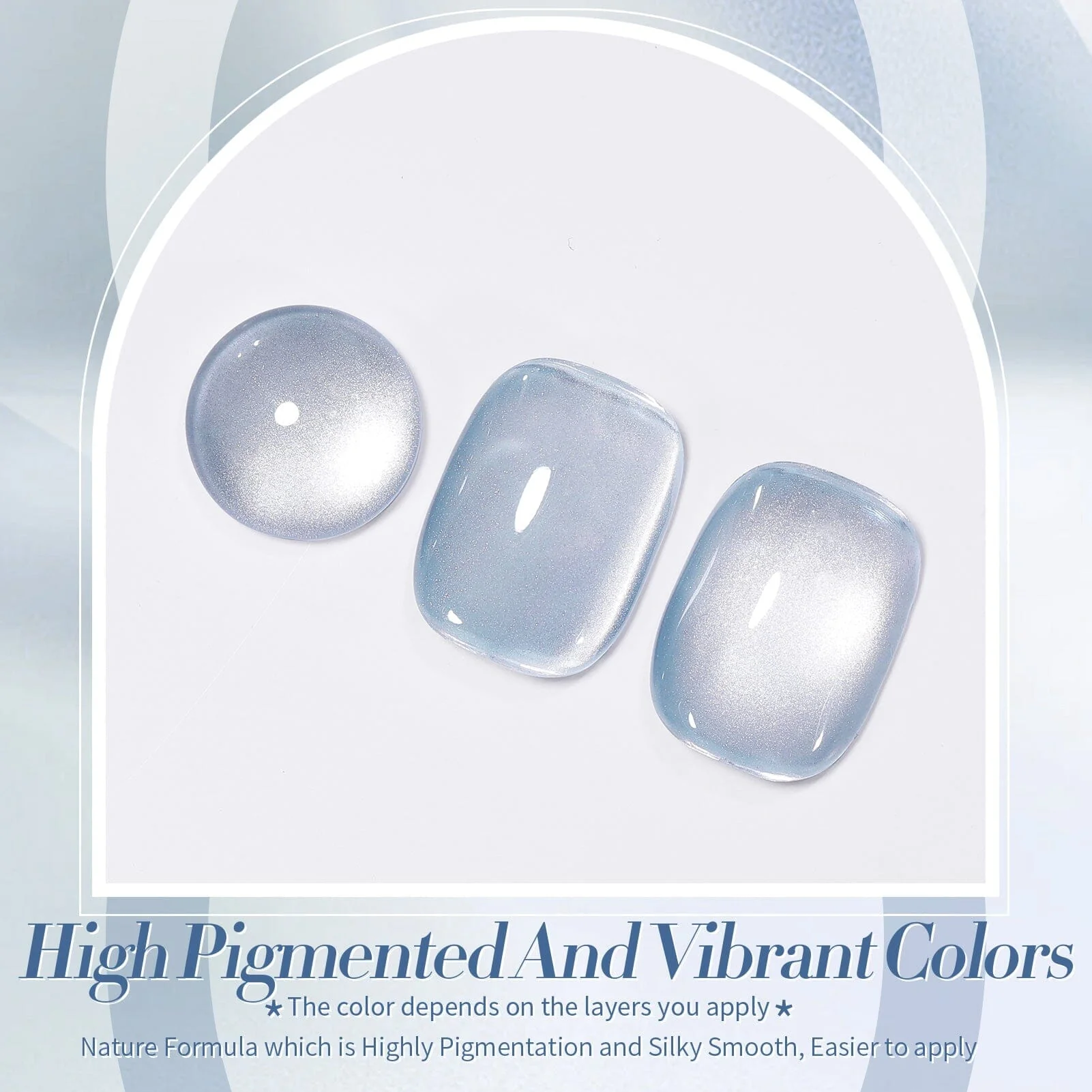 Moonlight Cat Magnetic Gel MY129 Haze Blue 15ml - Image 7