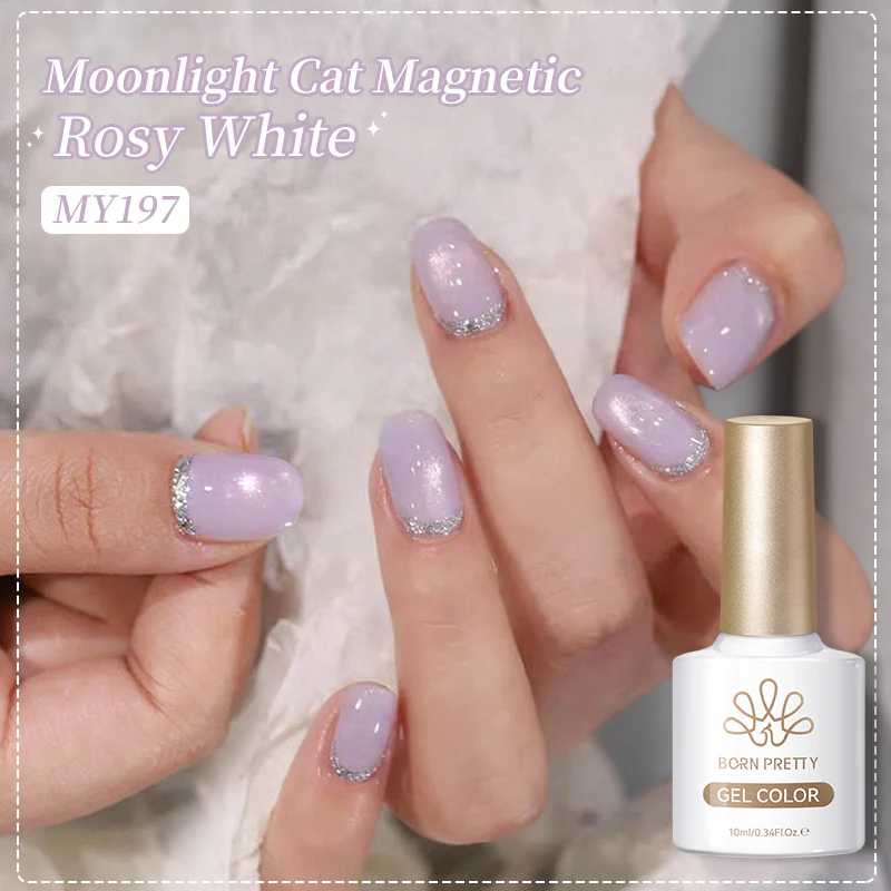 Moonlight Cat Magnetic Gel MY197 Rosy White 10ml - Image 4