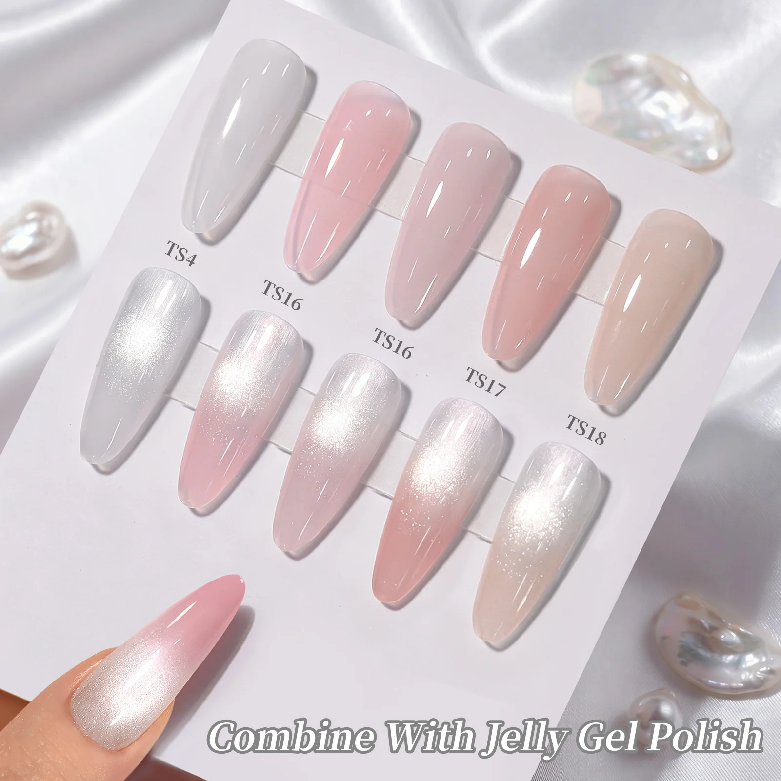 Moonlight Cat Magnetic Gel MY550 Pearl White 15ml - Image 5