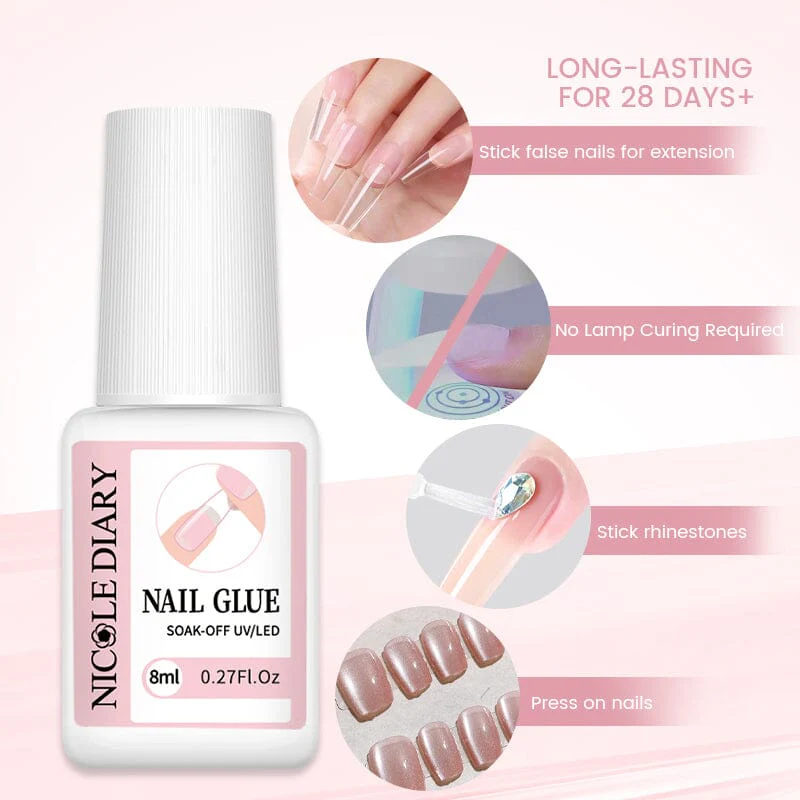 Nail Glue for Tips 8ml - Image 3