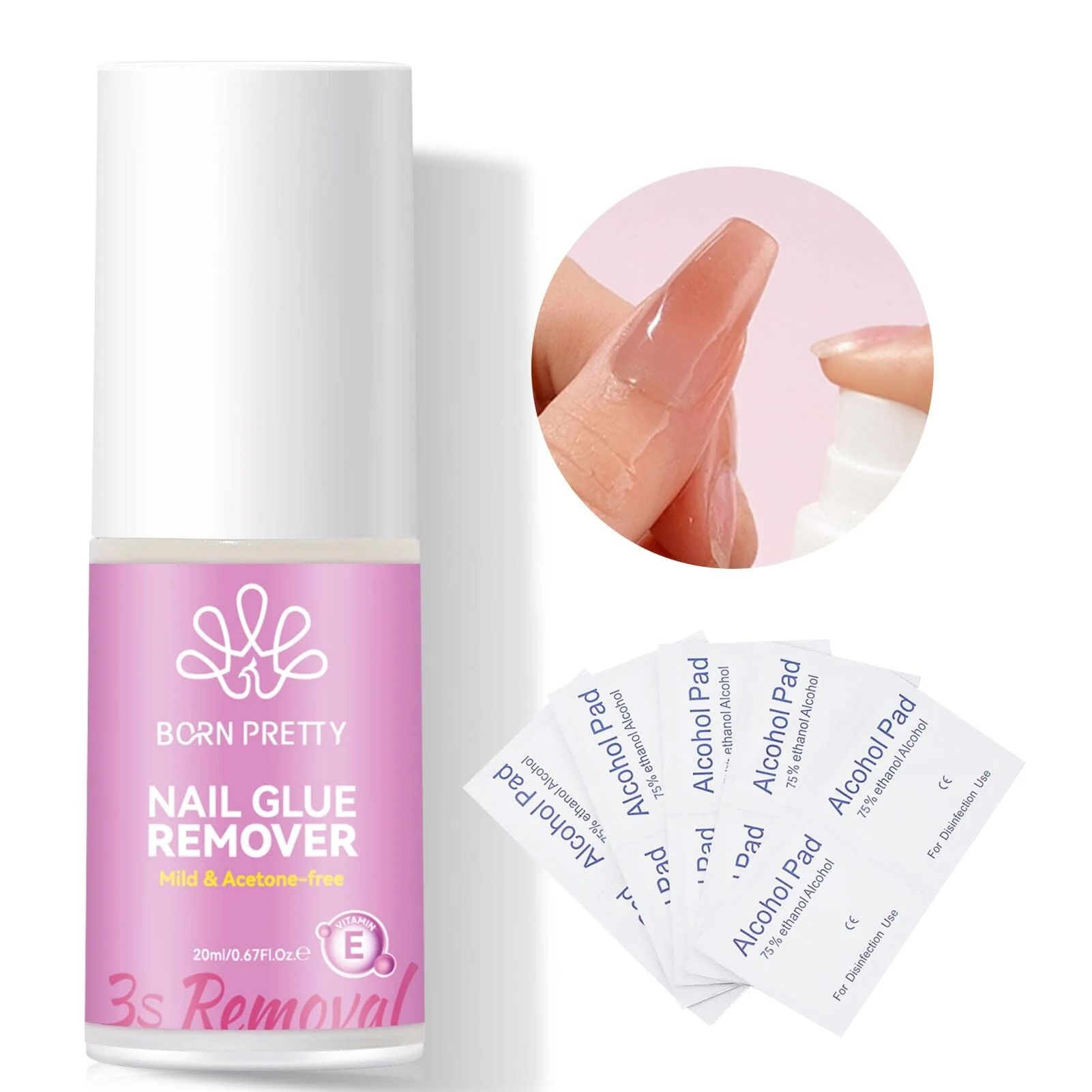 Nail Glue Remover & Alcohol Pads