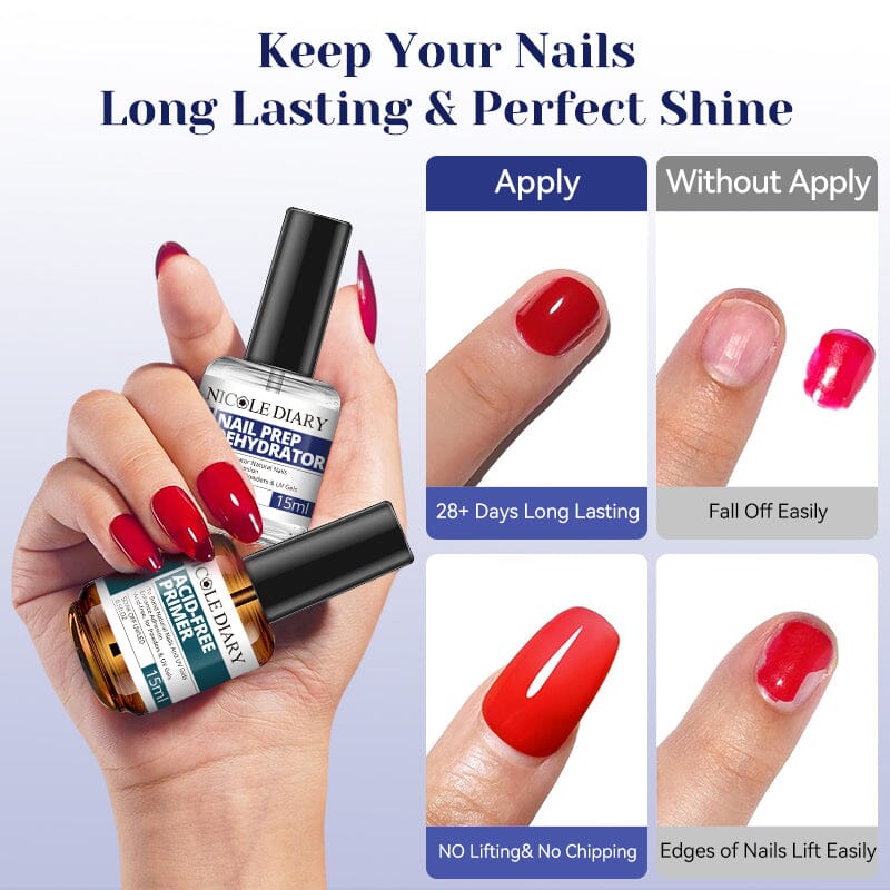 Nail Prep Dehydrator Acid-Free Primer 15ml - Image 9