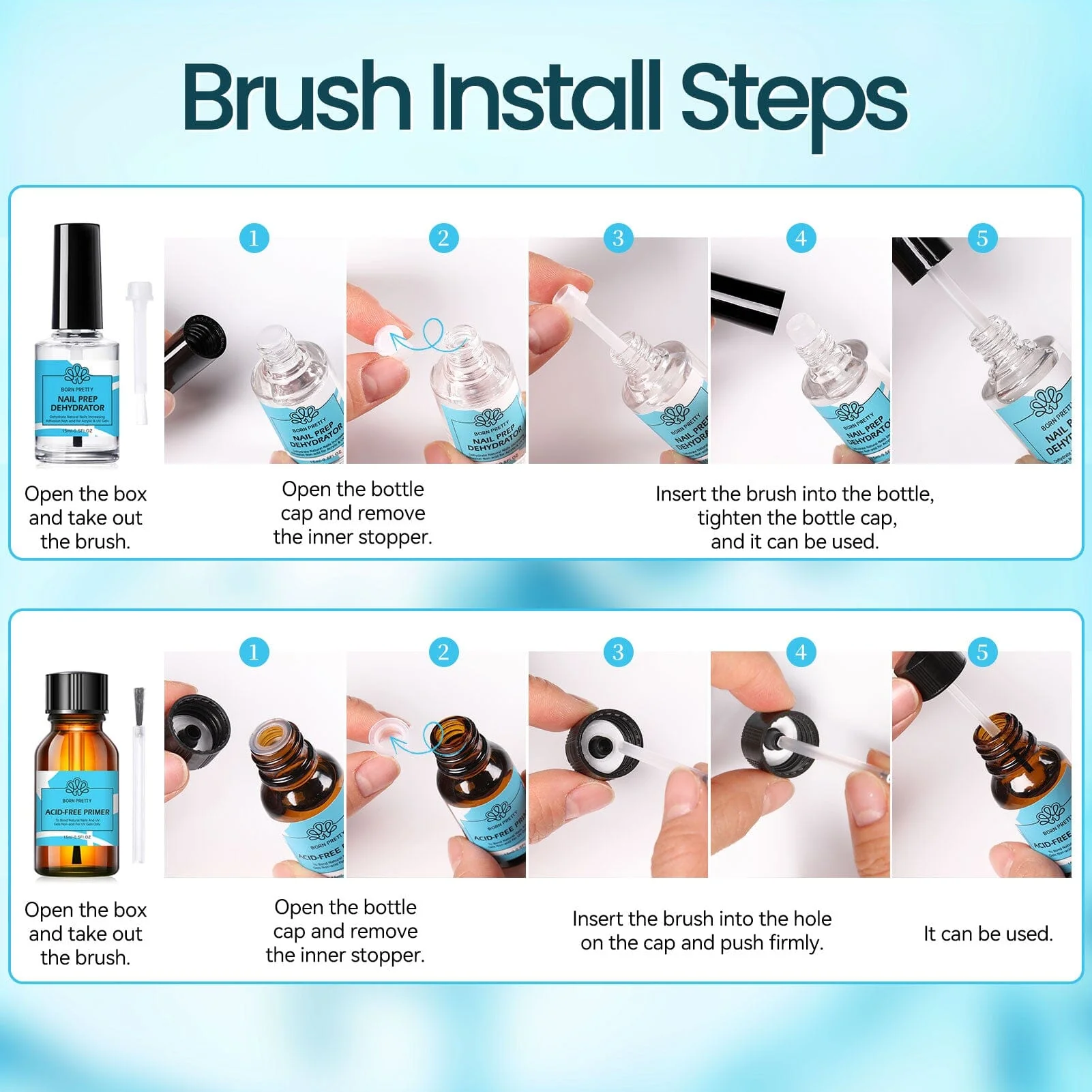 Nail Prep Dehydrator & Primer Kit 15ml - Image 11