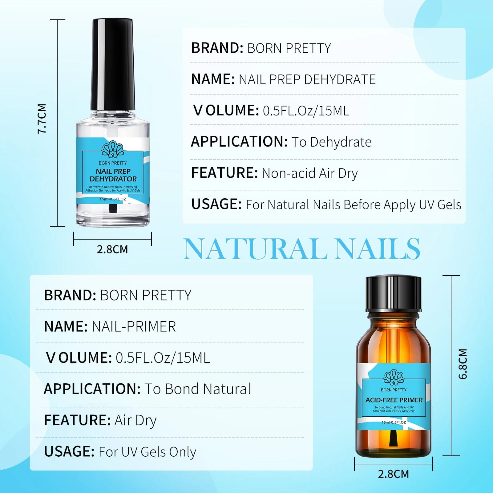Nail Prep Dehydrator & Primer Kit 15ml - Image 6