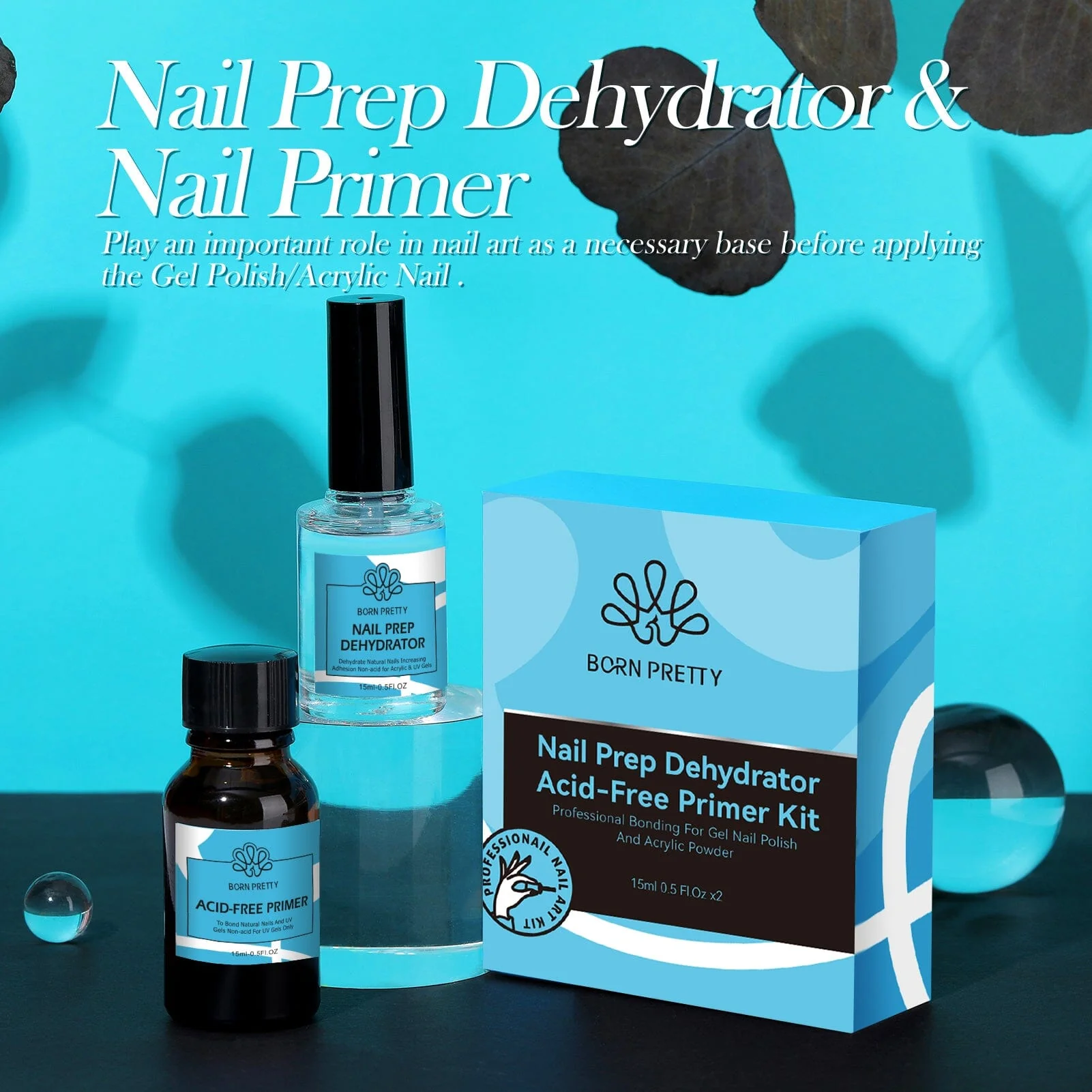 Nail Prep Dehydrator & Primer Kit 15ml - Image 8