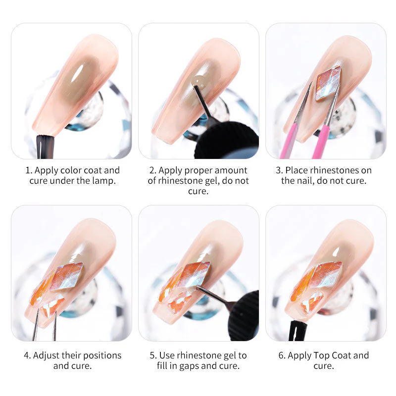 Nail Rhinestone Glue Clear 10g - Image 5