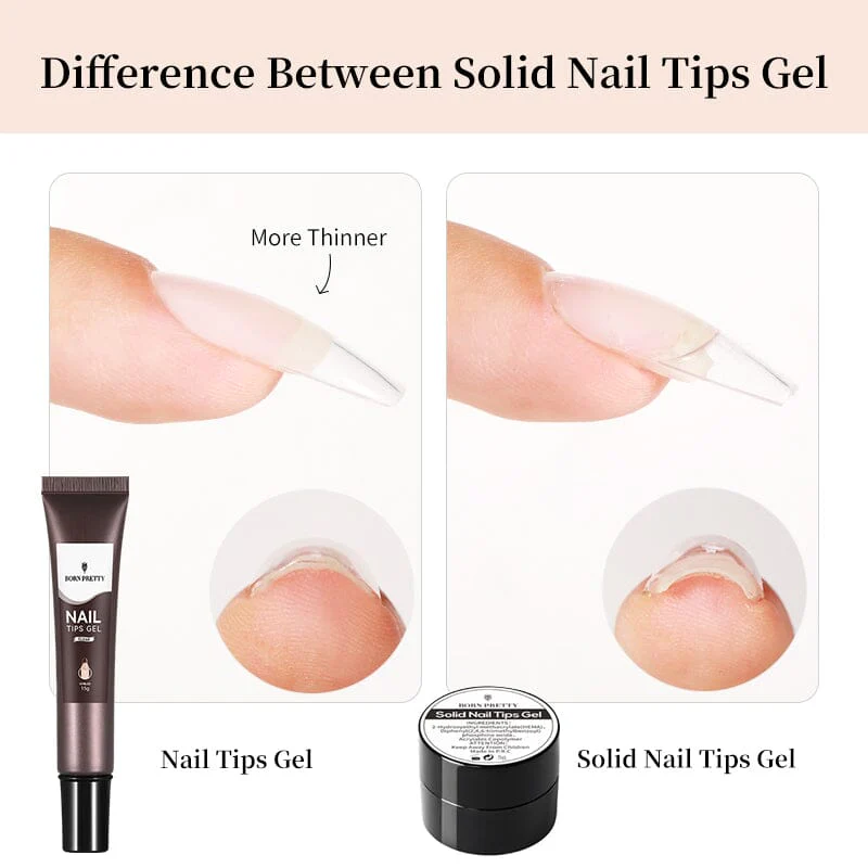 Nail Tips Gel Clear 15g - Image 10