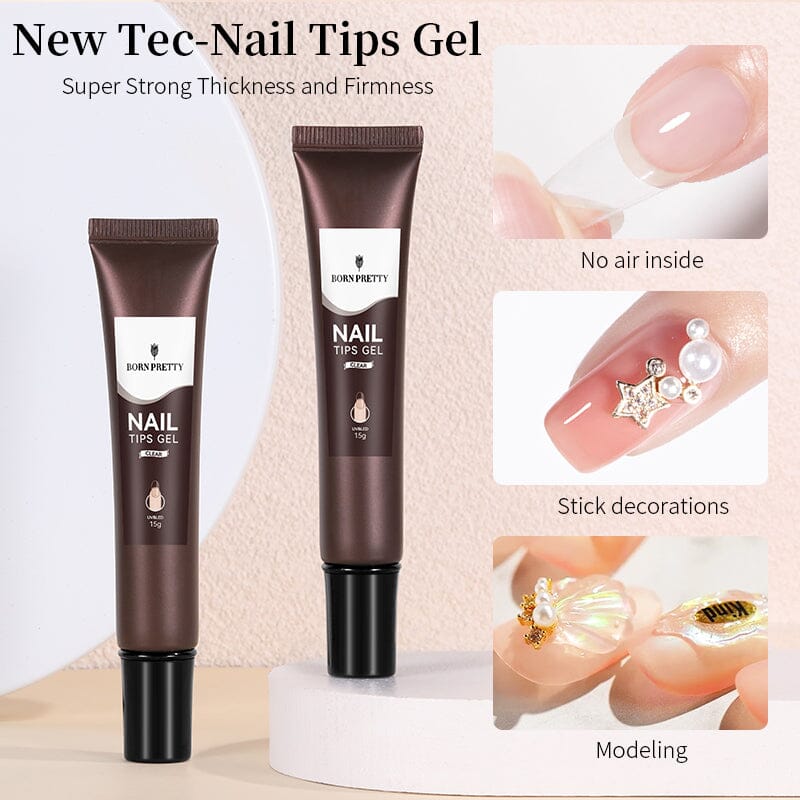 Nail Tips Gel Clear 15g - Image 5