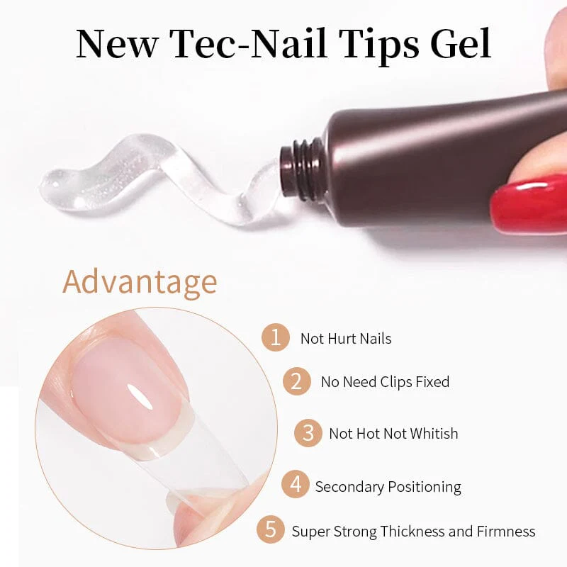 Nail Tips Gel Clear 15g - Image 6